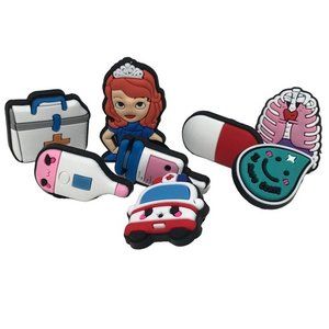 Nursing medical‎ 9 Shoe Charm sandal Jewlry Foam clog pvc wristband bracelet